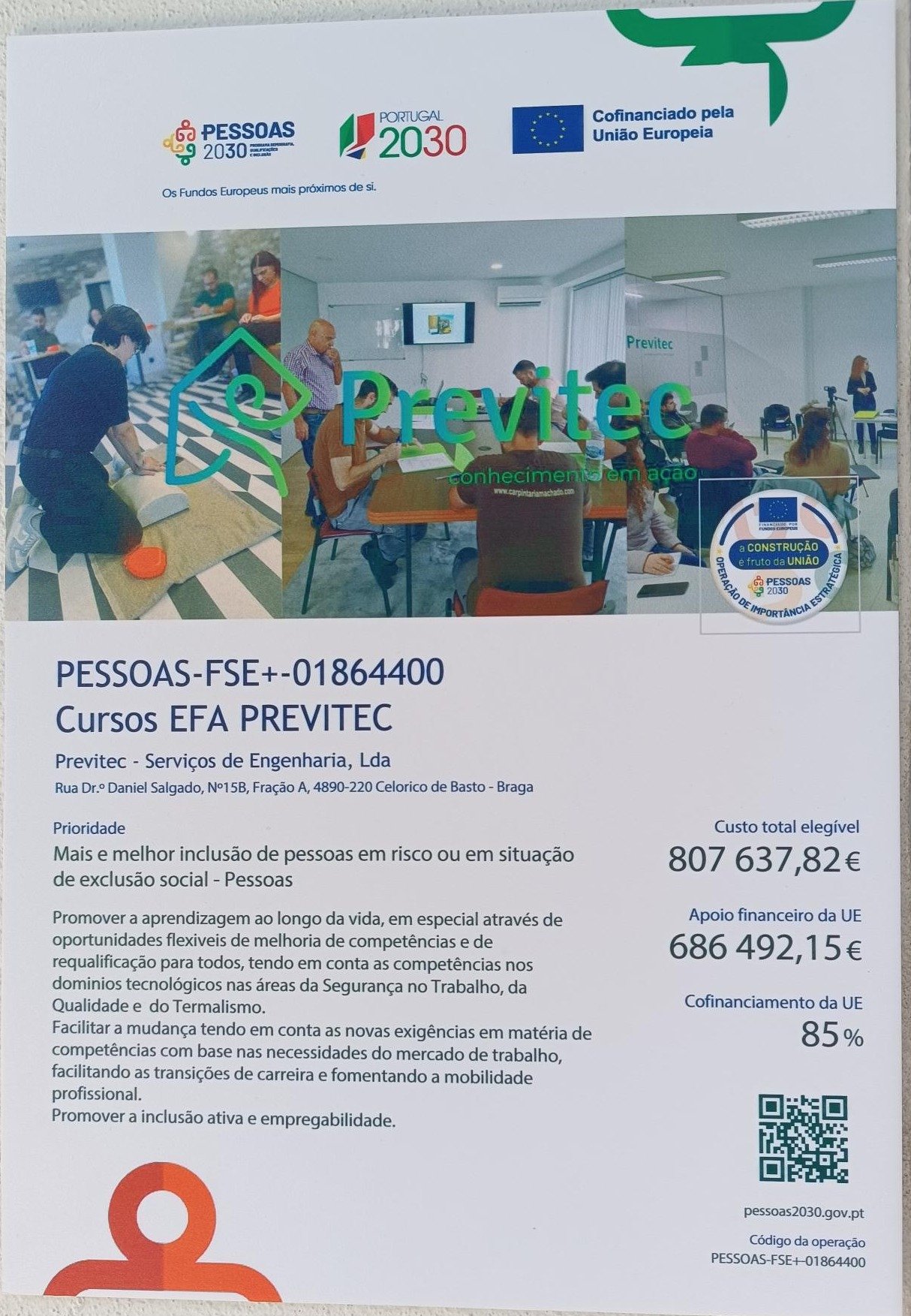 25/02/2026 || Início da Formação EFA – Técnico de Qualidade